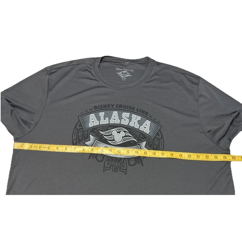 Mens Disney Cruise Line WONDER Alaska Shirt Moisture Wicking 100%‎ Poly 2XL 2016